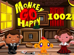 Cluiche Monkey Go Happy Stage 1002
