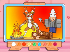 Cluiche Coloring Book: 99 Nights In The Forest