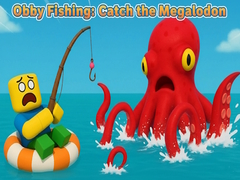 Cluiche Obby Fishing: Catch the Megalodon