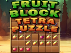 Cluiche Fruit Block Tetra Puzzle