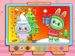 Cluiche Coloring Book: Christmas Labubu