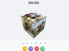 Cluiche Football Cube Puzzle