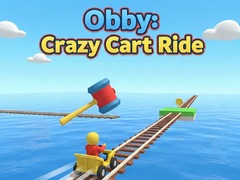 Cluiche Obby: Crazy Cart Ride