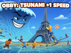 Cluiche Obby: Tsunami +1 speed