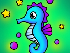 Cluiche Seahorse Coloring