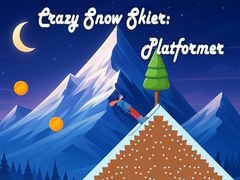Cluiche Crazy Snow Skier: Platformer