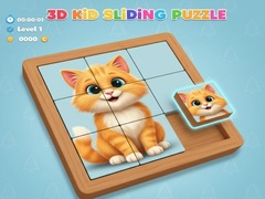 Cluiche 3D Kid Sliding Puzzle