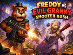 Cluiche Freddy vs Evil Granny Shooter Rush