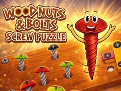 Cluiche Wood Nuts and Bolts Screw Puzzle