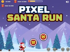 Cluiche Pixel Santa Run