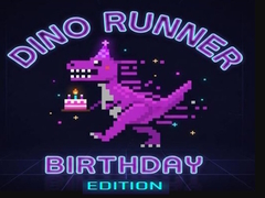 Cluiche Dino Runner Birthday Edition