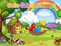 Cluiche Cute Cat Hut Escape