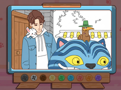 Cluiche Coloring Book: Kpop Jinu & Blue Tiger