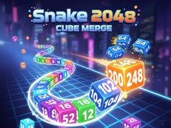 Cluiche Snake 2048: Cube Merge