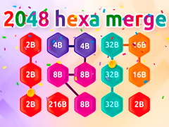 Cluiche 2048 Hex Chain Merge