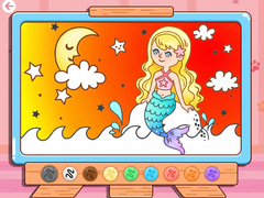 Cluiche Coloring Book: Moonlight Mermaid