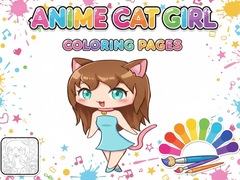 Cluiche Anime Cat Girl Coloring Pages