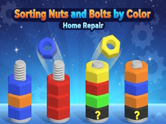 Cluiche Sorting Nuts and Bolts by Color: Home Repair