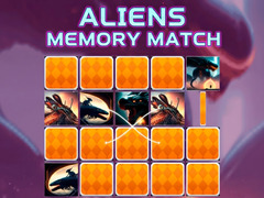 Cluiche Aliens Memory Match
