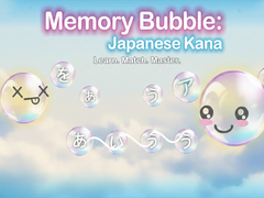 Cluiche Memory Bubble: Japanese Kana