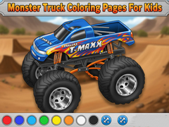 Cluiche Monster Truck Coloring Pages For Kids