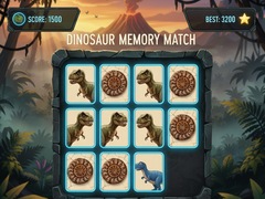 Cluiche Dinosaur Memory Match