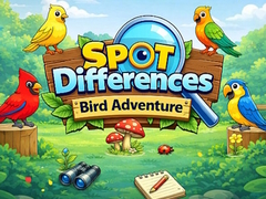 Cluiche Spot Differences Bird Adventure