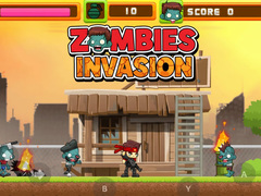 Cluiche Zombies Invasion