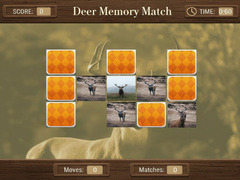 Cluiche Deer Memory Match