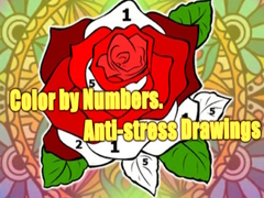 Cluiche Color by Numbers. Anti-stress Drawings