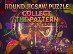 Cluiche Round jigsaw Puzzle - Collect the Pattern