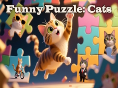 Cluiche Funny Puzzle: Cats