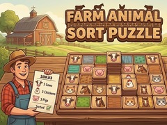 Cluiche Farm Animal Sort Puzzle