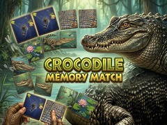 Cluiche Crocodile Memory Match