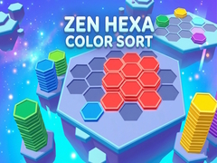 Cluiche Zen Hexa Color Sort