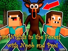 Cluiche 99 Nights in the Forest with Noob and Pro!