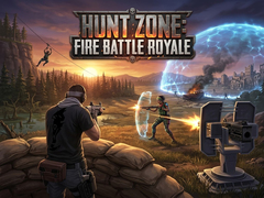 Cluiche Hunt Zone: Fire Battle Royale