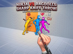 Cluiche Ninja vs Ragdolls: Sharp Knife Throw!