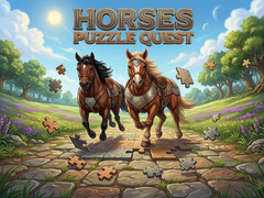 Cluiche Horses Puzzle Quest