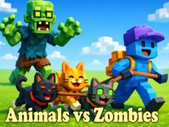 Cluiche Animals vs Zombies