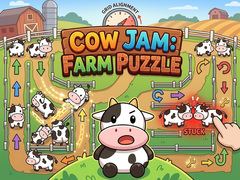 Cluiche Cow Jam Farm Puzzle
