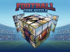 Cluiche Football Cube Puzzle