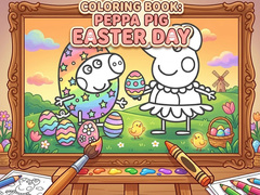 Cluiche Coloring Book: Peppa Pig Easter Day