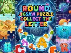 Cluiche Round Jigsaw Puzzle - Collect the Letter