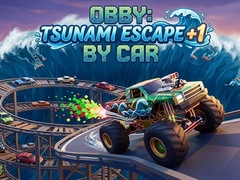 Cluiche Obby: Tsunami Escape +1 by Car