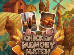 Cluiche Chicken Memory Match