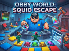 Cluiche Obby World Squid Escape