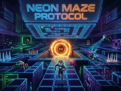 Cluiche Neon Maze Protocol
