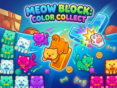 Cluiche Meow Block: Color Collect