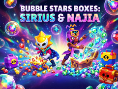 Cluiche Bubble Stars boxes: Sirius & Najia